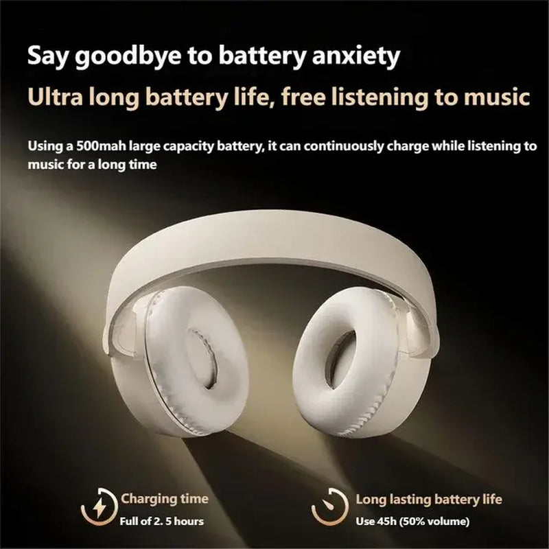 Acer OHR205 Wireless Musicheadphones - Hi-Fi Stereo, Foldable Design, Bluetooth +3.5Mm Wired Option, Perfect Spring Gaming Gift for Him &Her Summervibes