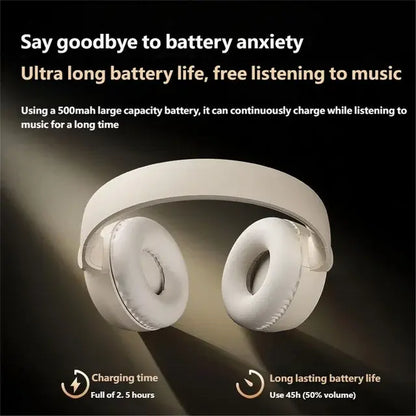 Acer OHR205 Wireless Musicheadphones - Hi-Fi Stereo, Foldable Design, Bluetooth +3.5Mm Wired Option, Perfect Spring Gaming Gift for Him &Her Summervibes