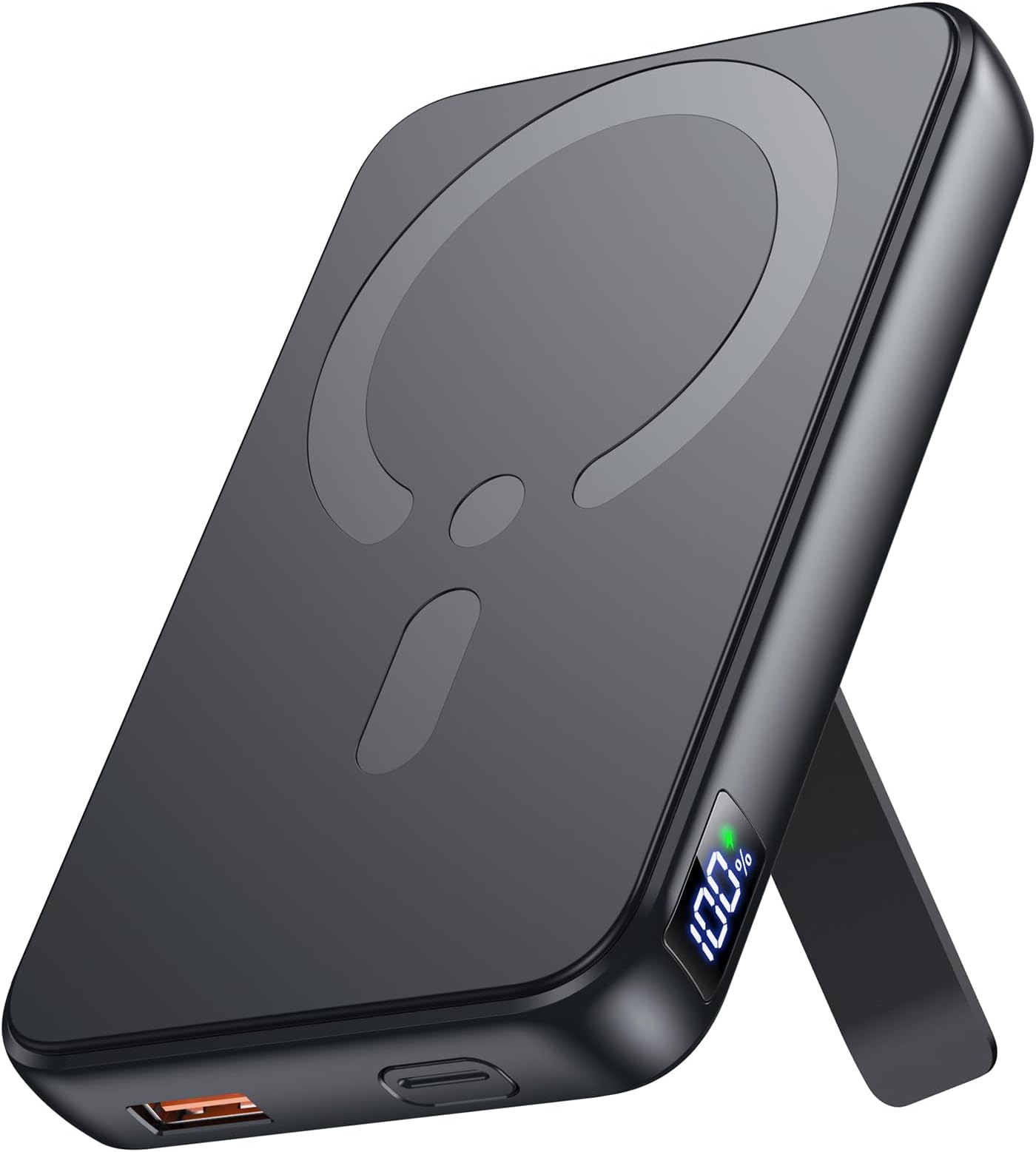 Meet the charger that keeps up with your life—no cords, no clutter, no compromises.

Sleek, powerful, and built for movement, this black wireless portable charger is your everyday essential. Designed with a smooth matte finish and a compact form, it slips effortlessly into your pocket or bag while delivering reliable power wherever you go.

Say goodbye to tangled cables. Just place your phone on top and watch it charge instantly with fast, efficient wireless technology. Whether you're commuting, traveling, 