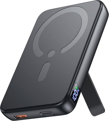 Meet the charger that keeps up with your life—no cords, no clutter, no compromises.

Sleek, powerful, and built for movement, this black wireless portable charger is your everyday essential. Designed with a smooth matte finish and a compact form, it slips effortlessly into your pocket or bag while delivering reliable power wherever you go.

Say goodbye to tangled cables. Just place your phone on top and watch it charge instantly with fast, efficient wireless technology. Whether you're commuting, traveling, 